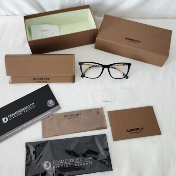 NEW Burberry Eyeglasses Frames Black Designer Glasses Authentic - Picture 4 of 13